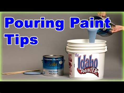 how to pour paint from a 5 gallon bucket in a way that captures the essence of creativity